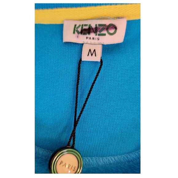 Kenzo Paris Blue Tiger Embroidered Logo Crewneck Sweatshirt, Womens Size Medium - Picture 5 of 8